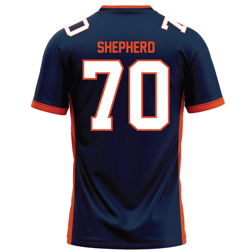 Syracuse - NCAA Football : Kardiear Shepherd - Blue Football Jersey-1