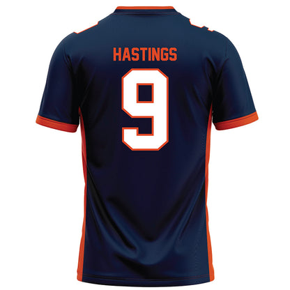 Syracuse - NCAA Football : Isaiah Hastings - Blue Football Jersey-1