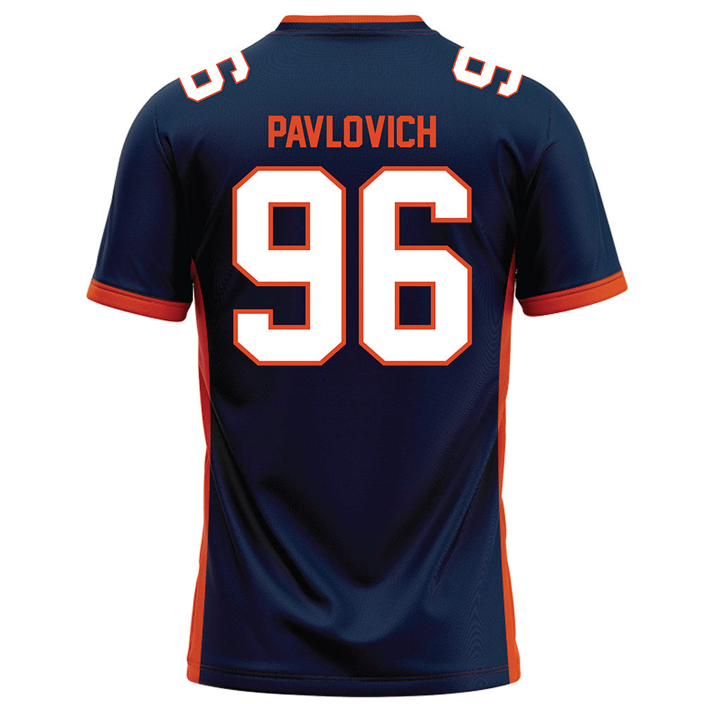 Syracuse - NCAA Football : Mateja Pavlovich - Blue Football Jersey-1