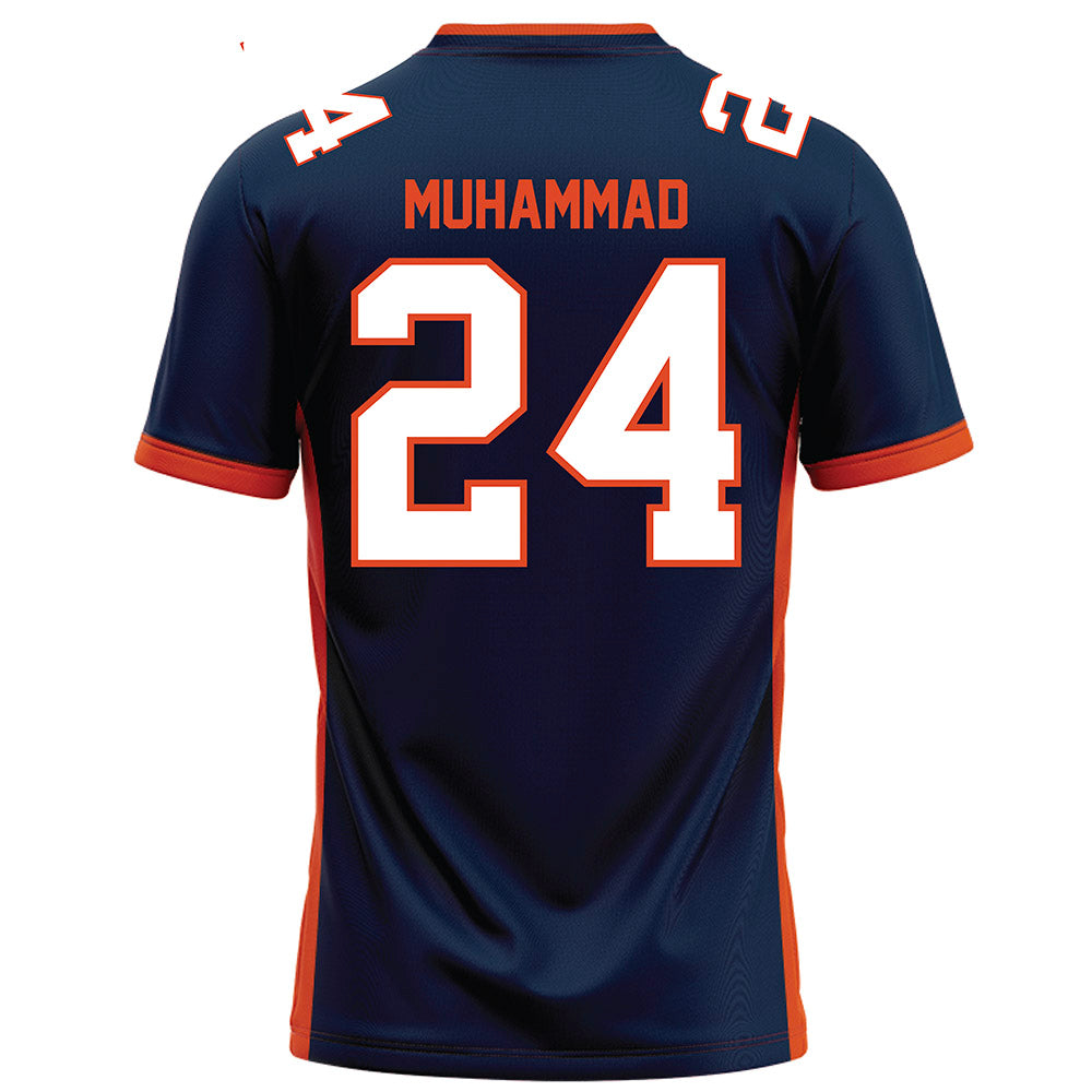 Syracuse - NCAA Football : Ibn-Wadu Muhammad - Blue Football Jersey-1
