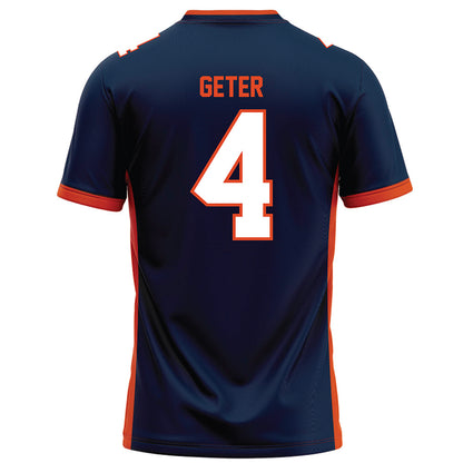 Syracuse - NCAA Football : Chase Geter - Blue Football Jersey-1