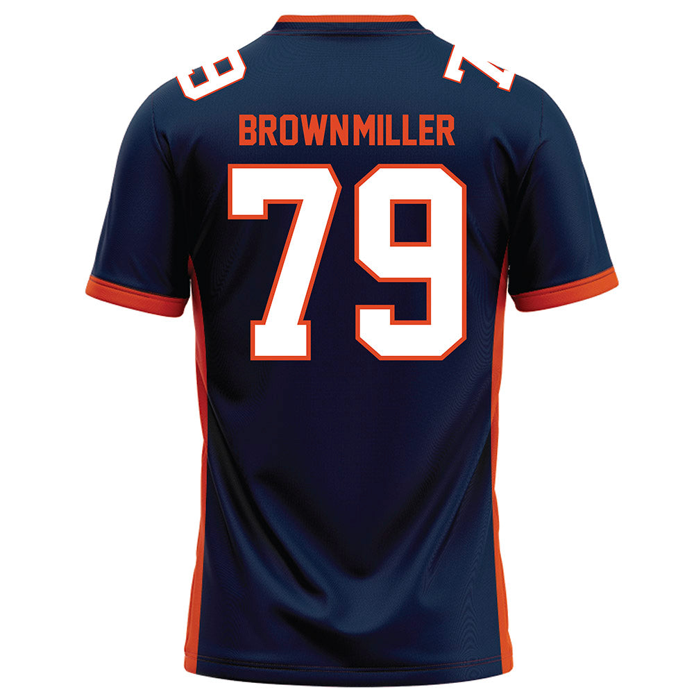 Syracuse - NCAA Football : Travis Brown-Miller - Blue Football Jersey-1
