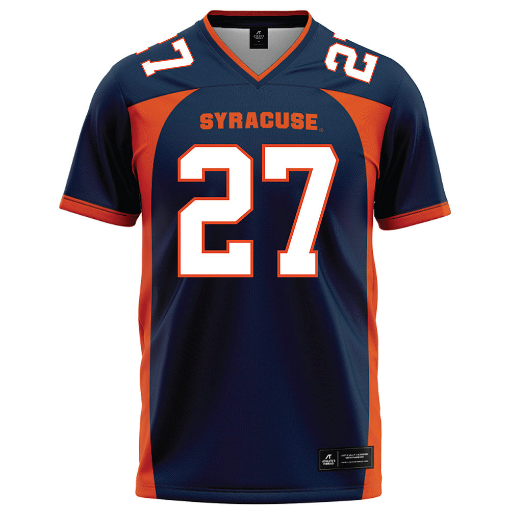 Syracuse - NCAA Football : Javon Lawrence - Blue Football Jersey-0