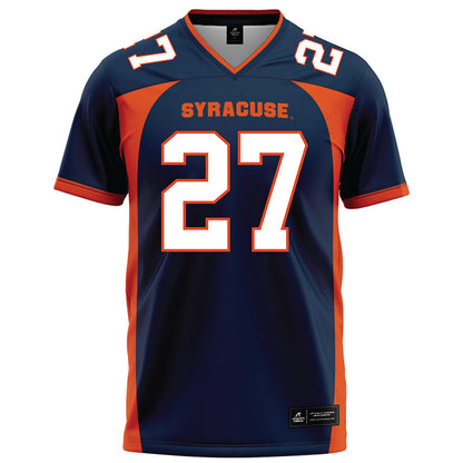 Syracuse - NCAA Football : Javon Lawrence - Blue Football Jersey-0