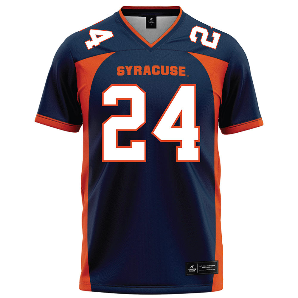 Syracuse - NCAA Football : Ibn-Wadu Muhammad - Blue Football Jersey-0