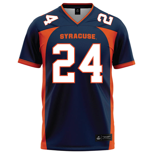 Syracuse - NCAA Football : Ibn-Wadu Muhammad - Blue Football Jersey-0