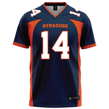 Syracuse - NCAA Football : Darius Johnson - Blue Football Jersey-0