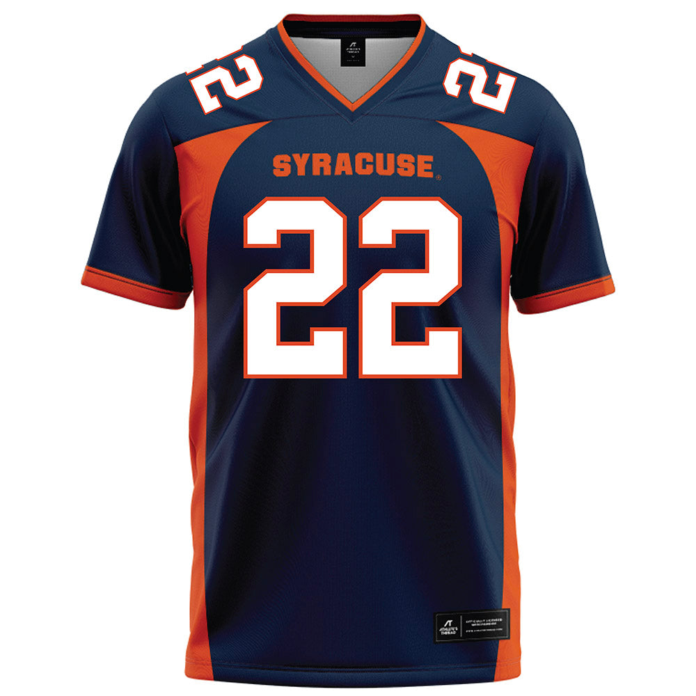 Syracuse - NCAA Football : Ziyyon Bredell - Blue Football Jersey-0