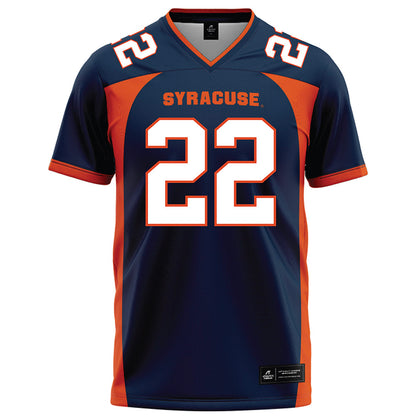 Syracuse - NCAA Football : Ziyyon Bredell - Blue Football Jersey-0