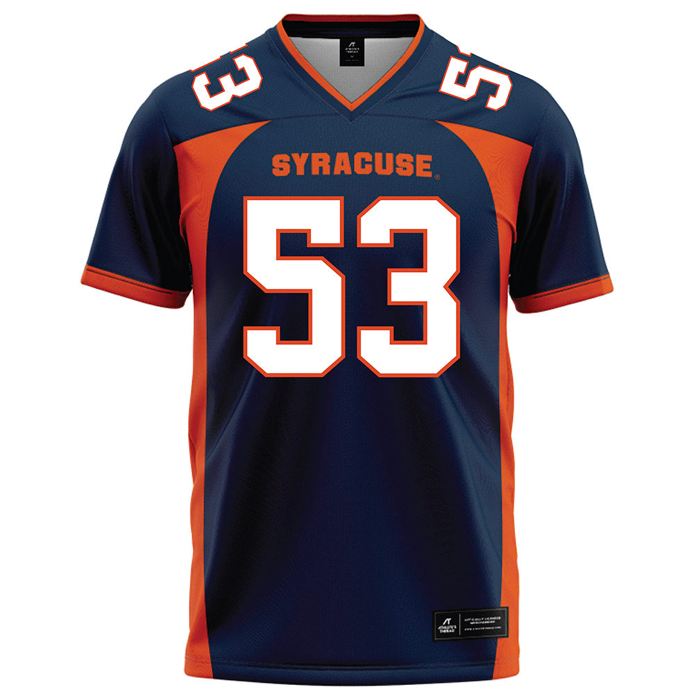 Syracuse - NCAA Football : Donald (Ted) Olsen - Blue Football Jersey-0