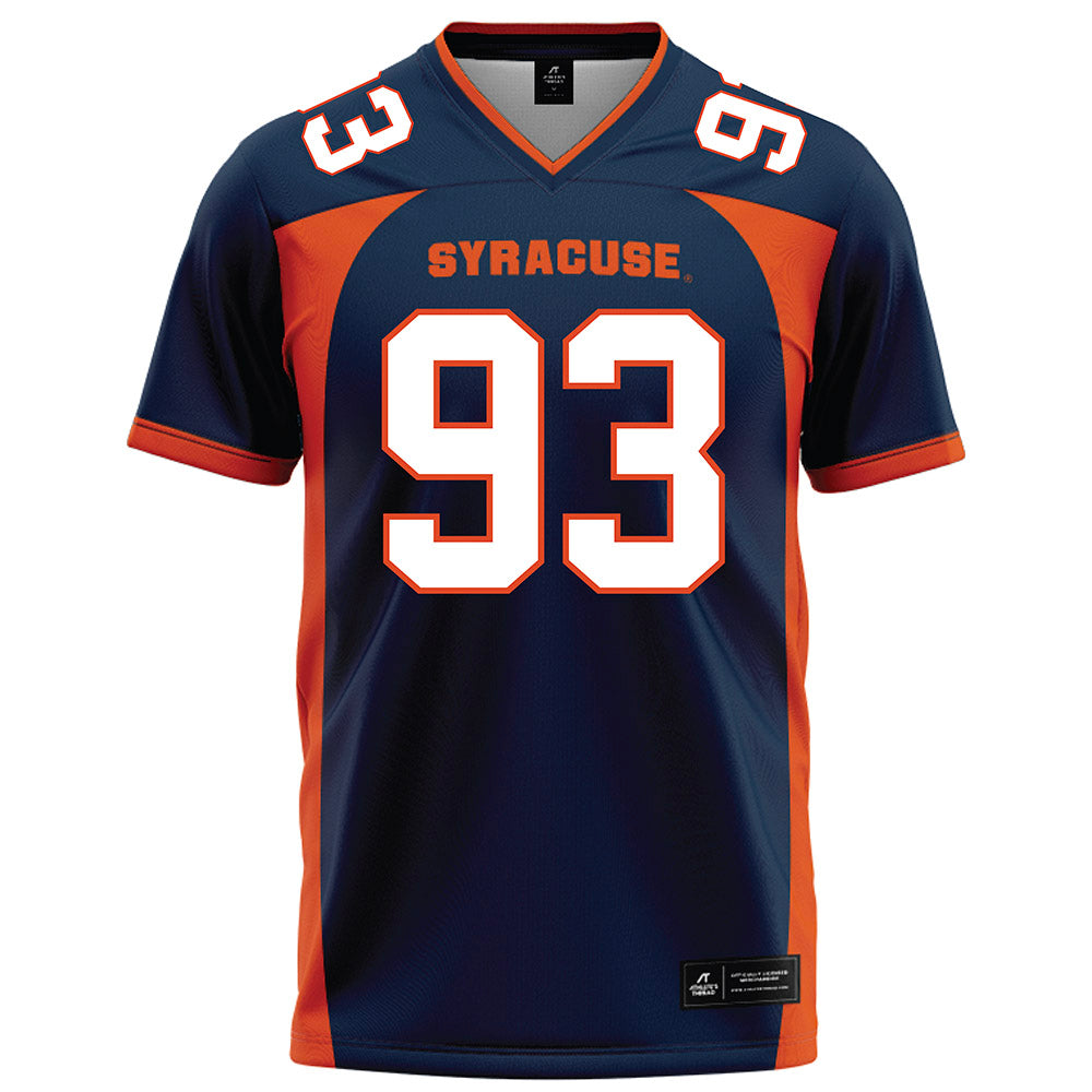 Syracuse - NCAA Football : Nissi Ogbebor - Blue Football Jersey-0