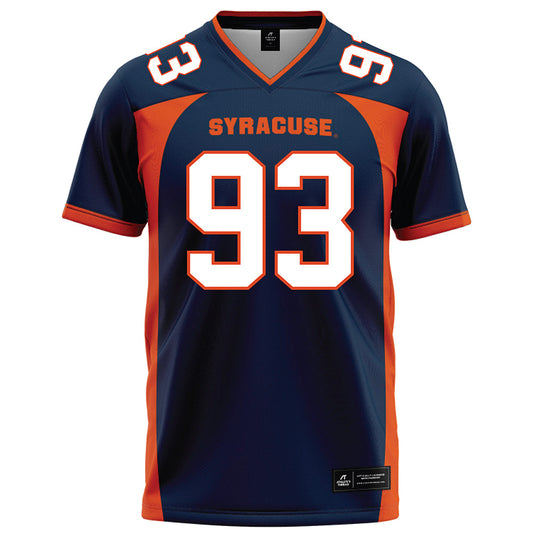 Syracuse - NCAA Football : Nissi Ogbebor - Blue Football Jersey-0