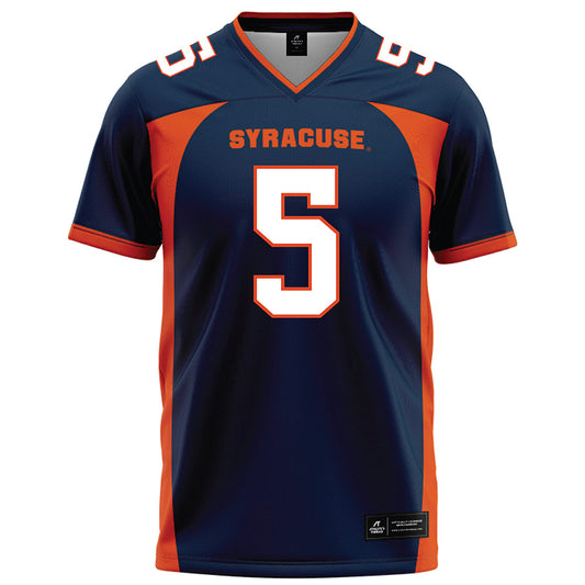 Syracuse - NCAA Football : Antoine Deslauriers - Blue Football Jersey-0