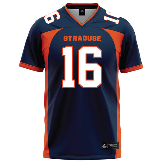 Syracuse - NCAA Football : Chris Peal - Blue Football Jersey-0