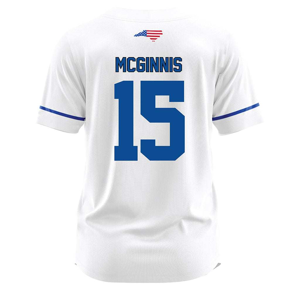 UNC Asheville - NCAA Baseball : Coleman McGinnis - White Jersey-1