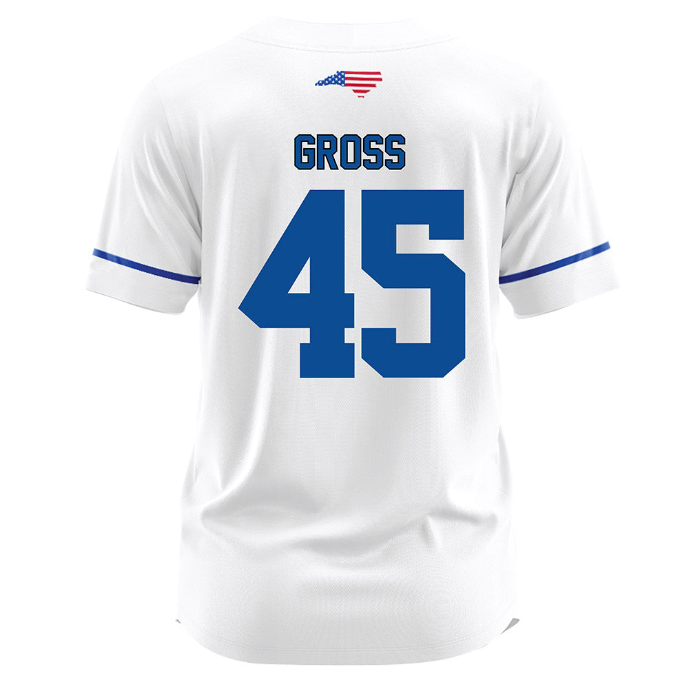 UNC Asheville - NCAA Baseball : Landon Gross - White Jersey-1