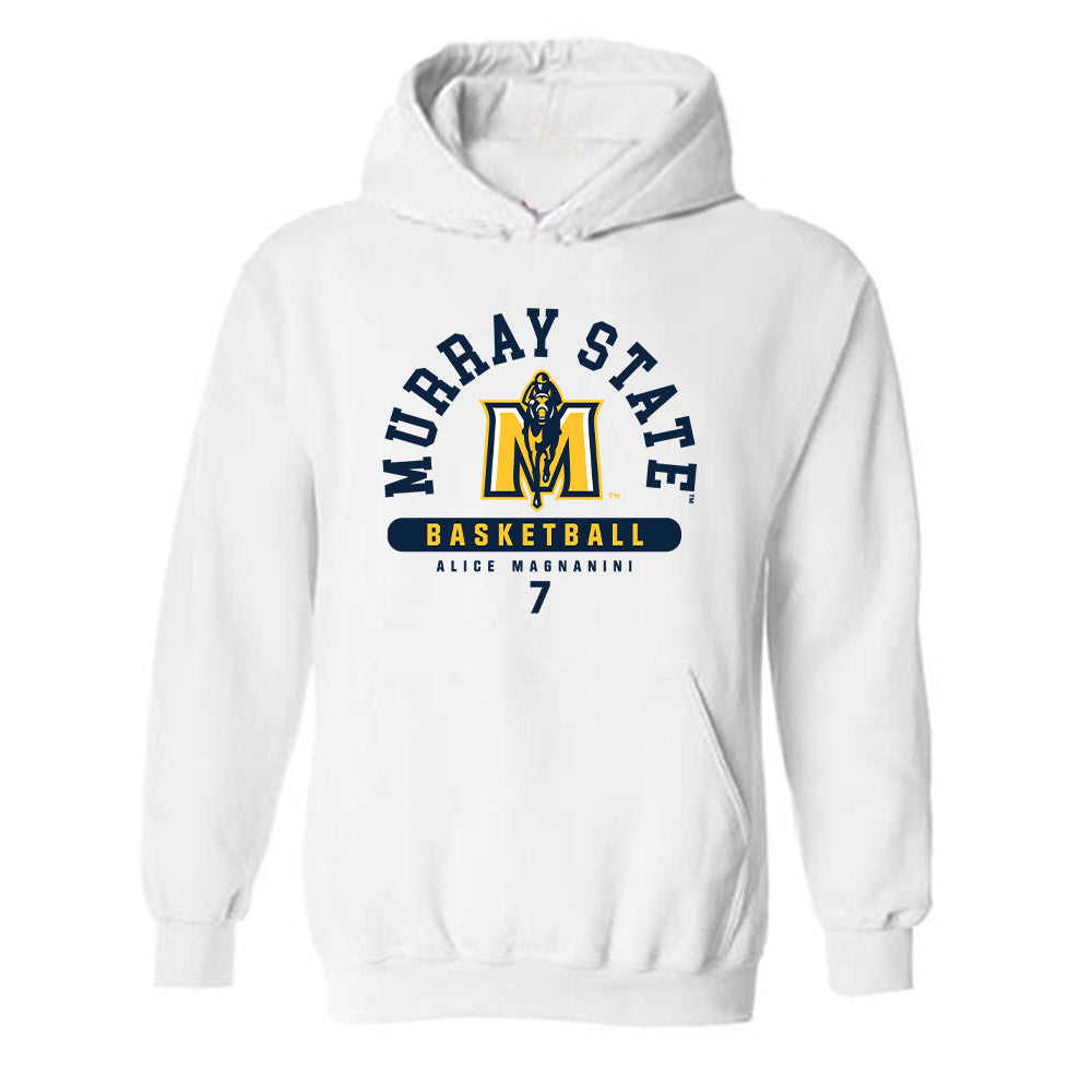 Murray State - NCAA Women's Basketball : Alice Magnanini - Classic Fashion Shersey Hooded Sweatshirt-0