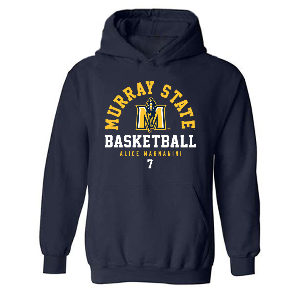 Murray State - NCAA Women's Basketball : Alice Magnanini - Classic Fashion Shersey Hooded Sweatshirt-0