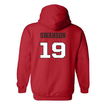 Fairfield - NCAA Baseball : Boden Swanson - Classic Shersey Hooded Sweatshirt-1