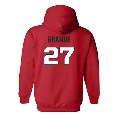 Fairfield - NCAA Baseball : Carter Grande - Classic Shersey Hooded Sweatshirt-1
