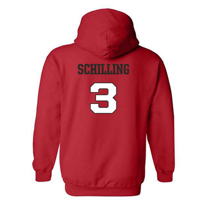 Fairfield - NCAA Baseball : Owen Schilling - Classic Shersey Hooded Sweatshirt-1