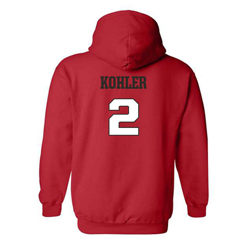Fairfield - NCAA Women's Basketball : Paige Kohler - Classic Shersey Hooded Sweatshirt-1