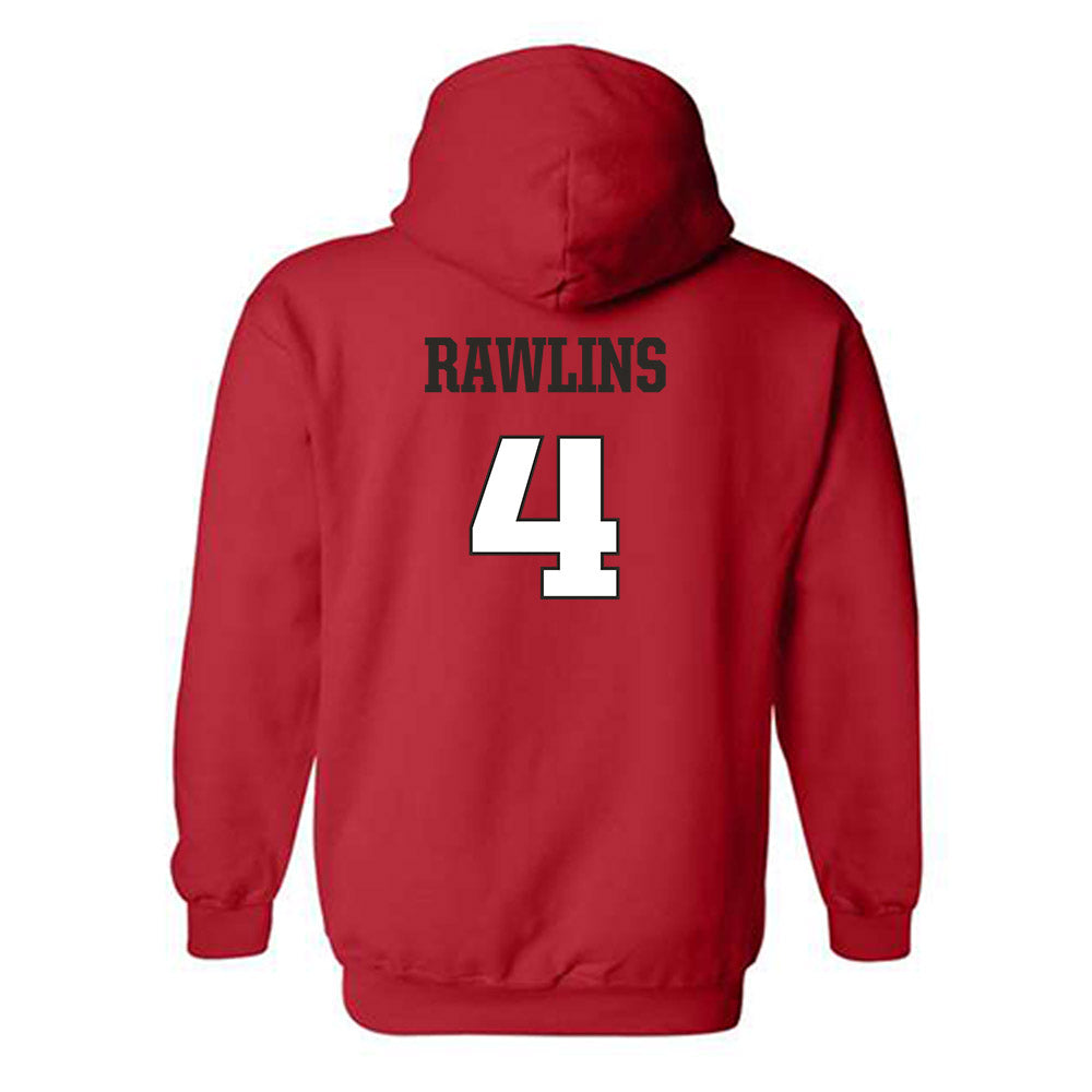 Fairfield - NCAA Men's Basketball : Halon Rawlins - Classic Shersey Hooded Sweatshirt-1