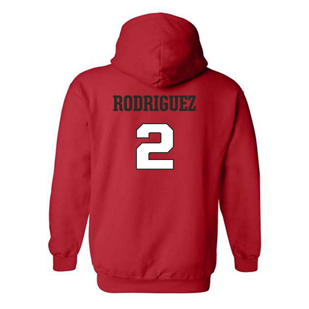 Fairfield - NCAA Men's Basketball : Nasir Rodriguez - Classic Shersey Hooded Sweatshirt-1