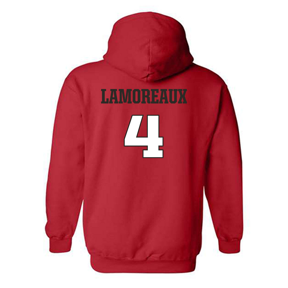 Fairfield - NCAA Women's Basketball : Kaety Lamoreaux - Classic Shersey Hooded Sweatshirt-1