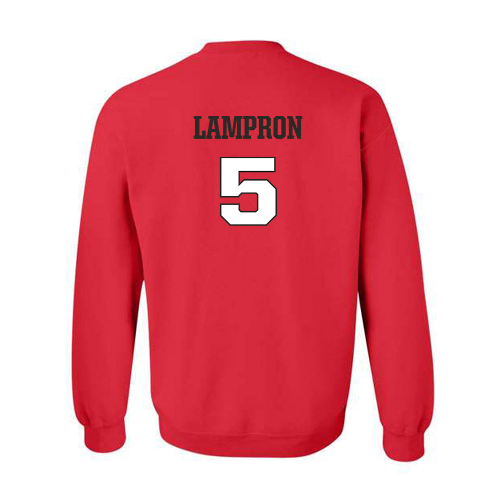 Fairfield - NCAA Men's Lacrosse : Devin Lampron - Classic Shersey Crewneck Sweatshirt-1