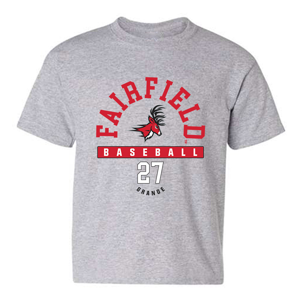 Fairfield - NCAA Baseball : Carter Grande - Classic Fashion Shersey Youth T-Shirt-0