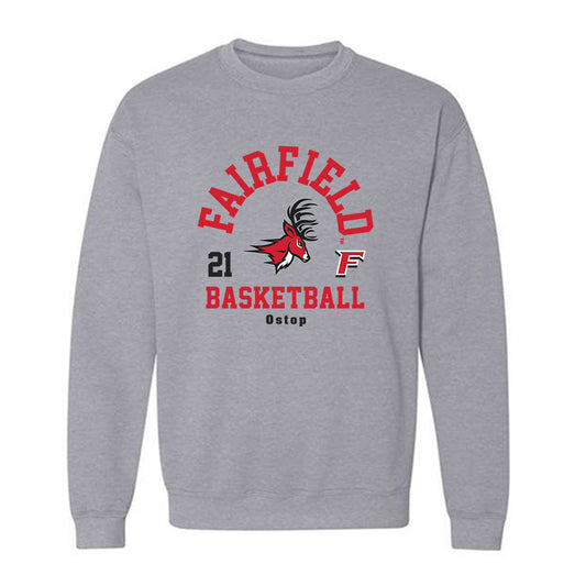 Fairfield - NCAA Men's Basketball : Tanner Ostop - Classic Fashion Shersey Crewneck Sweatshirt-0