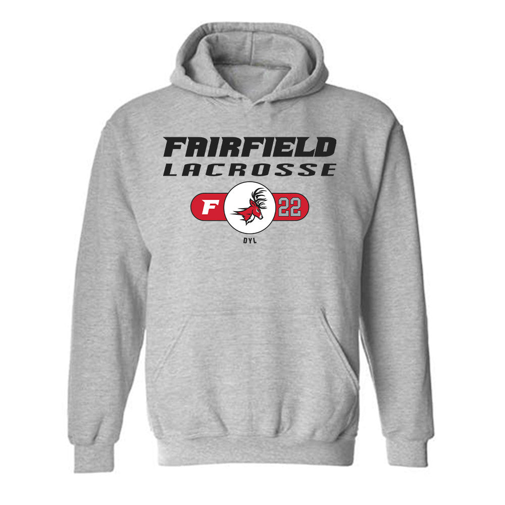 Fairfield - NCAA Men's Lacrosse : Carson Dyl - Classic Fashion Shersey Hooded Sweatshirt-0