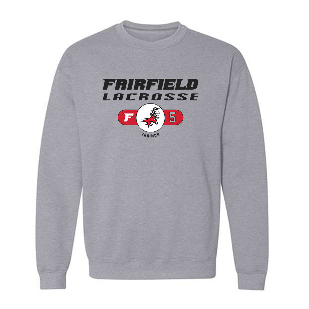 Fairfield - NCAA Women's Lacrosse : Abigail Trainor - Classic Fashion Shersey Crewneck Sweatshirt-0