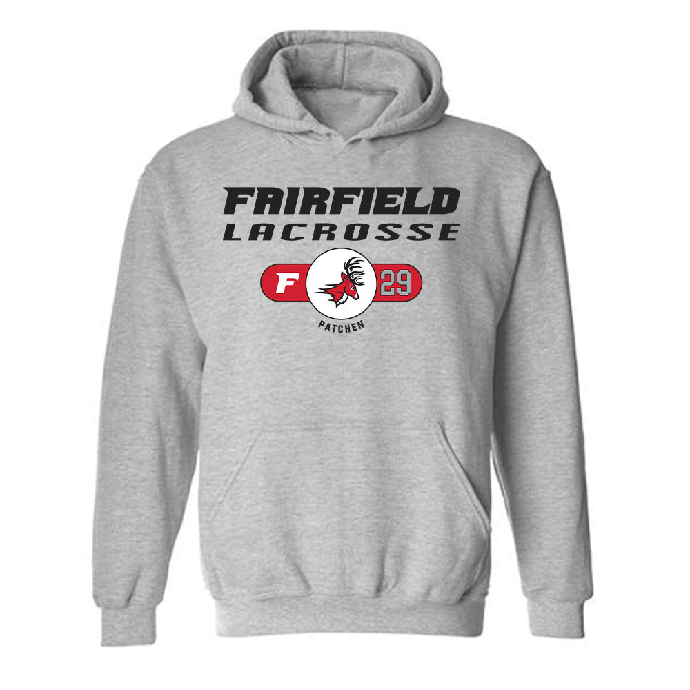 Fairfield - NCAA Men's Lacrosse : Luke Patchen - Classic Fashion Shersey Hooded Sweatshirt-0