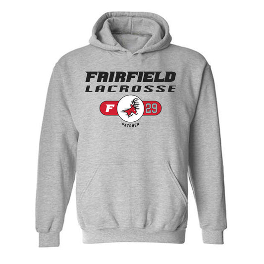 Fairfield - NCAA Men's Lacrosse : Luke Patchen - Classic Fashion Shersey Hooded Sweatshirt-0