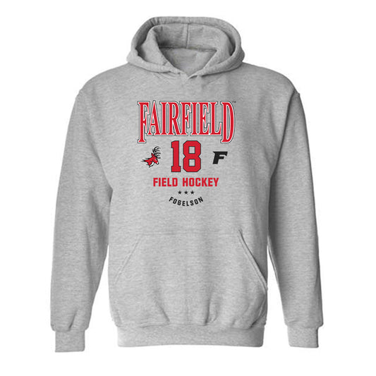 Fairfield - NCAA Women's Field Hockey : Kaelyn Fogelson - Classic Fashion Shersey Hooded Sweatshirt-0