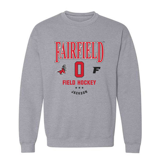 Fairfield - NCAA Women's Field Hockey : Paige Jackson - Classic Fashion Shersey Crewneck Sweatshirt-0