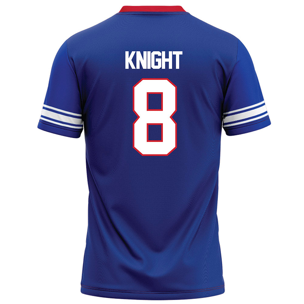 SMU - NCAA Football : Yamir Knight - Blue Football Jersey-1