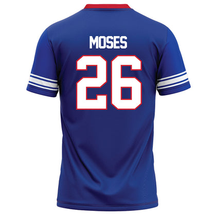 SMU - NCAA Football : Jaylen Moses - Blue Football Jersey-1