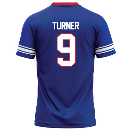 SMU - NCAA Football : Zachery Turner - Blue Football Jersey-1