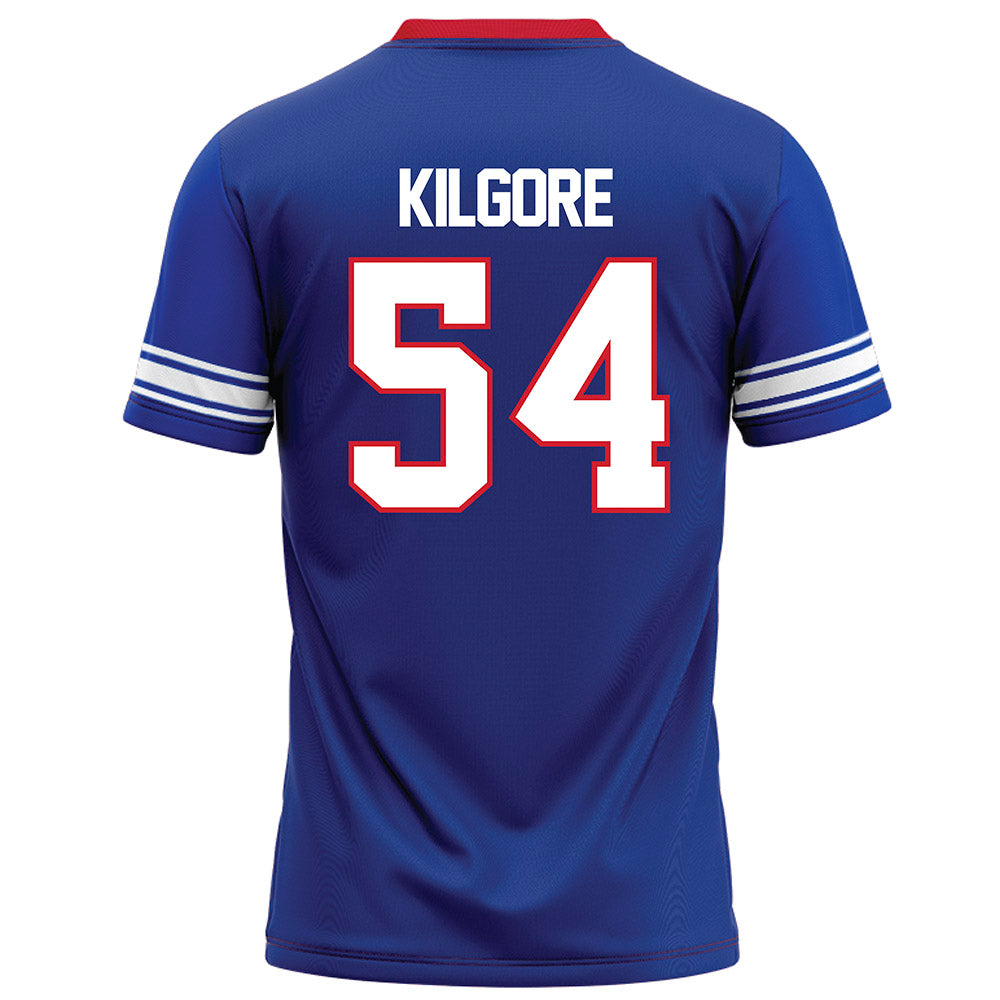 SMU - NCAA Football : Alexander Kilgore - Blue Football Jersey-1