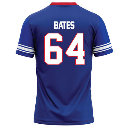 SMU - NCAA Football : Joshua Bates - Blue Football Jersey-1