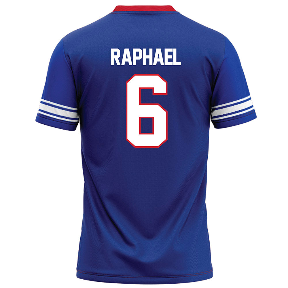SMU - NCAA Football : Kendrick Raphael - Blue Football Jersey-1