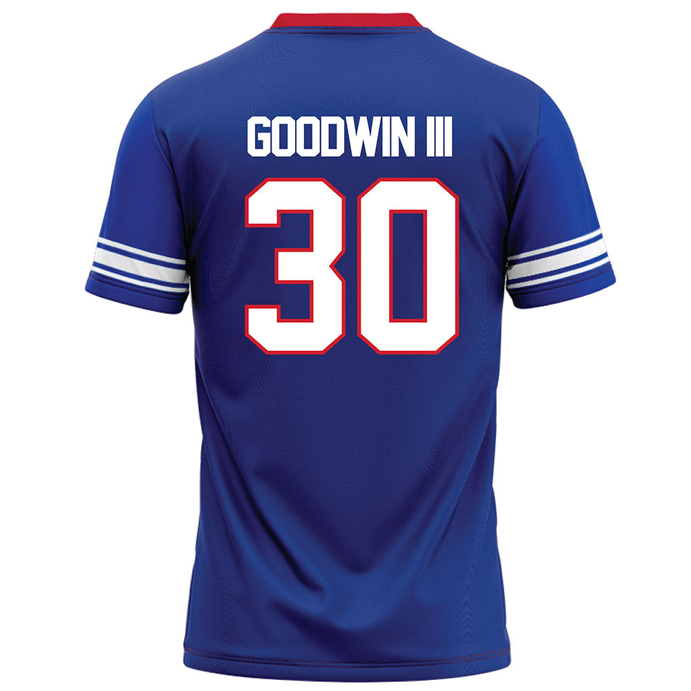 SMU - NCAA Football : Kenneth Goodwin III - Blue Football Jersey-1