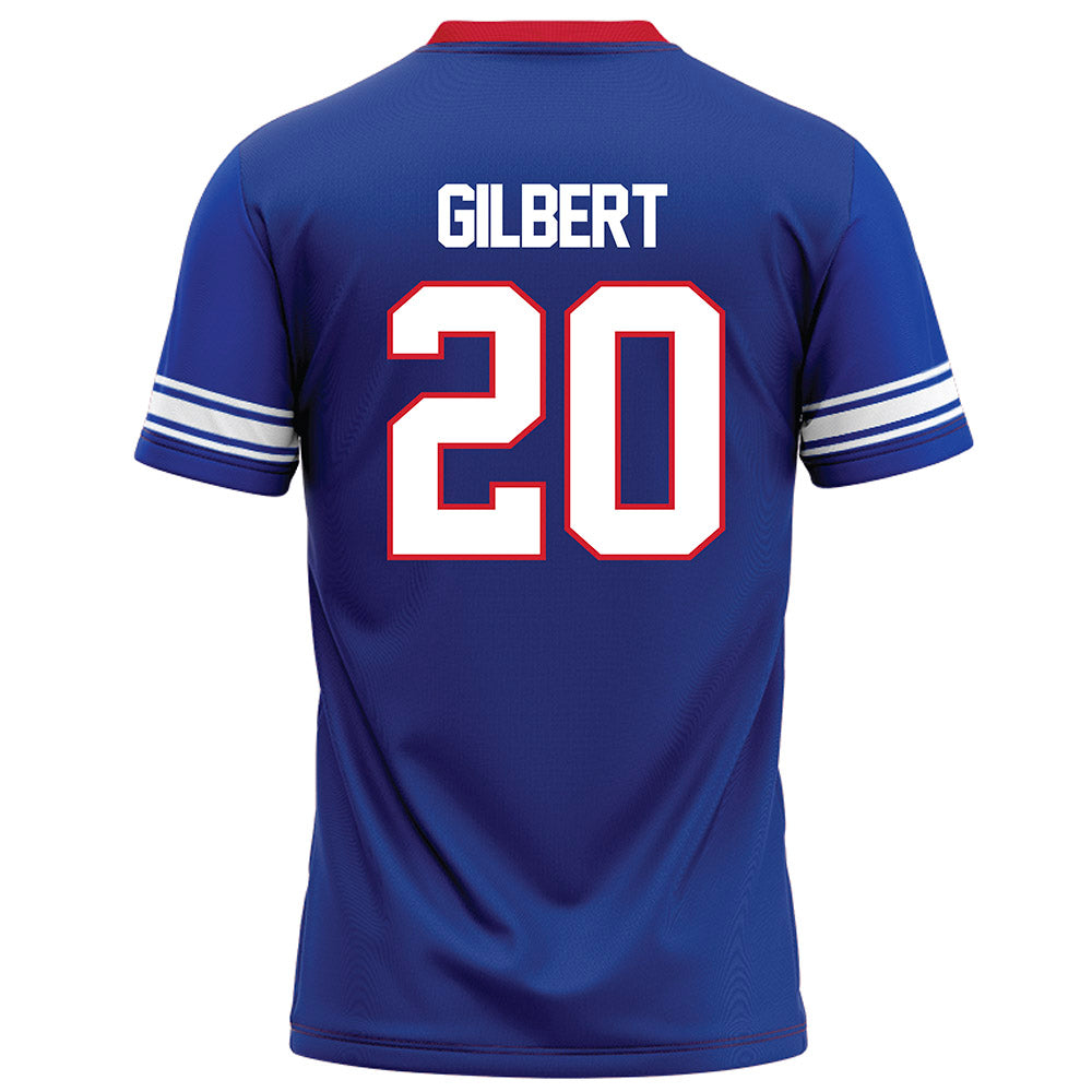 SMU - NCAA Football : Deuce Gilbert - Blue Football Jersey-1