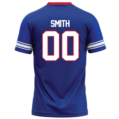 SMU - NCAA Football : Wyat Smith - Blue Football Jersey-1
