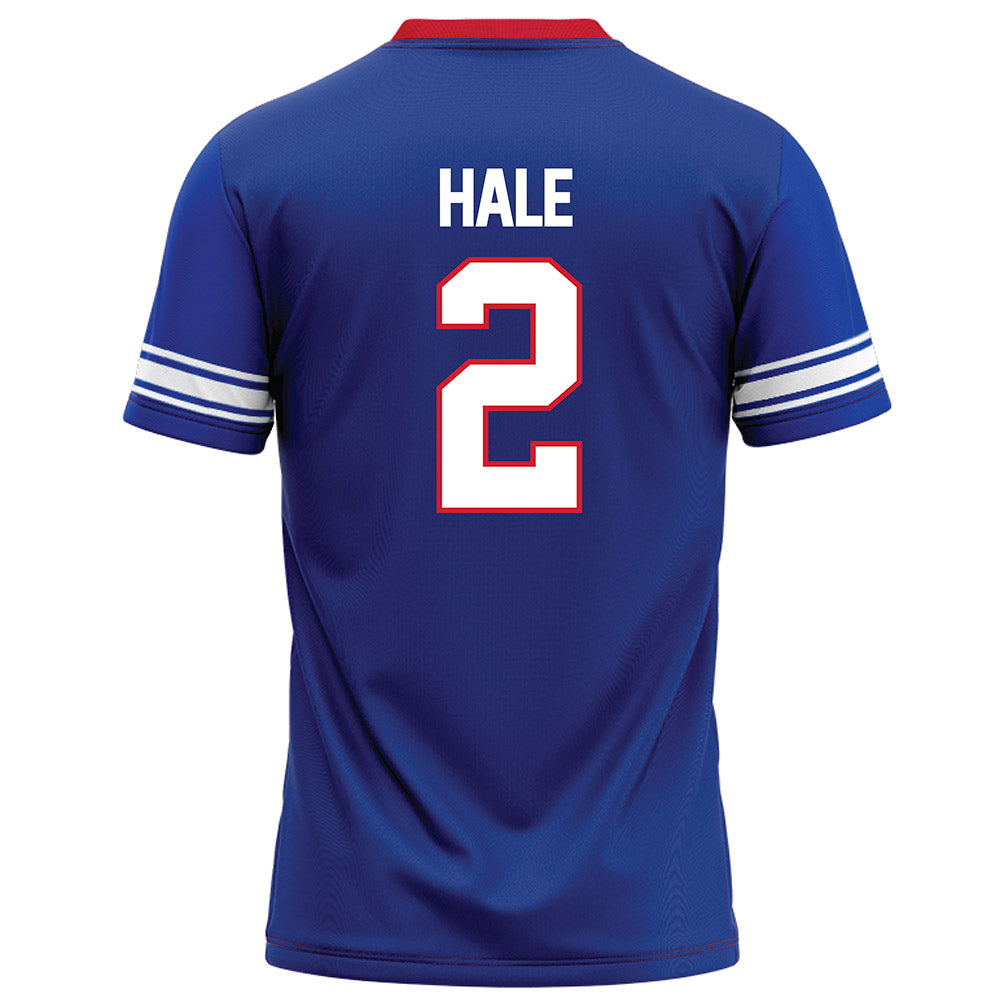 SMU - NCAA Football : Jalen Hale - Blue Football Jersey-1