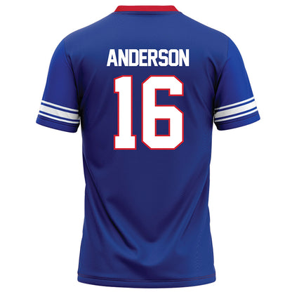 SMU - NCAA Football : Jakai Anderson - Blue Football Jersey-1
