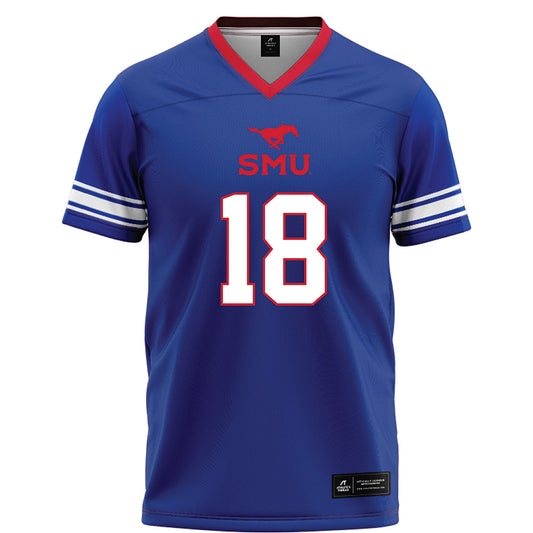 SMU - NCAA Football : Ka'Davion Dotson-Walker - Blue Football Jersey-0